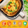 Air fryer parchment paper liners in air fryer basket