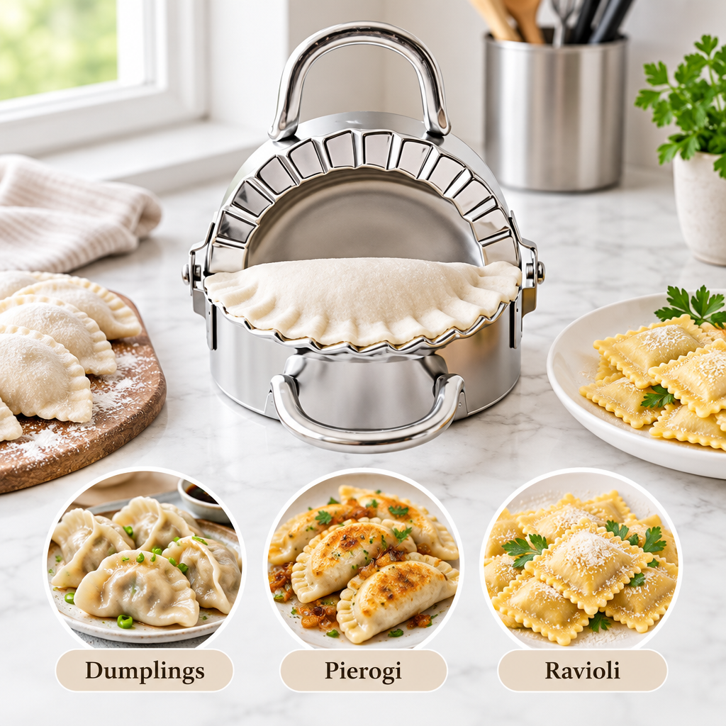 Dumplings, pierogi and ravioli infographic