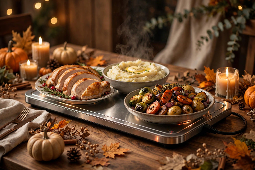 Electric Food Warming Tray - Keep Dishes Hot for Hours