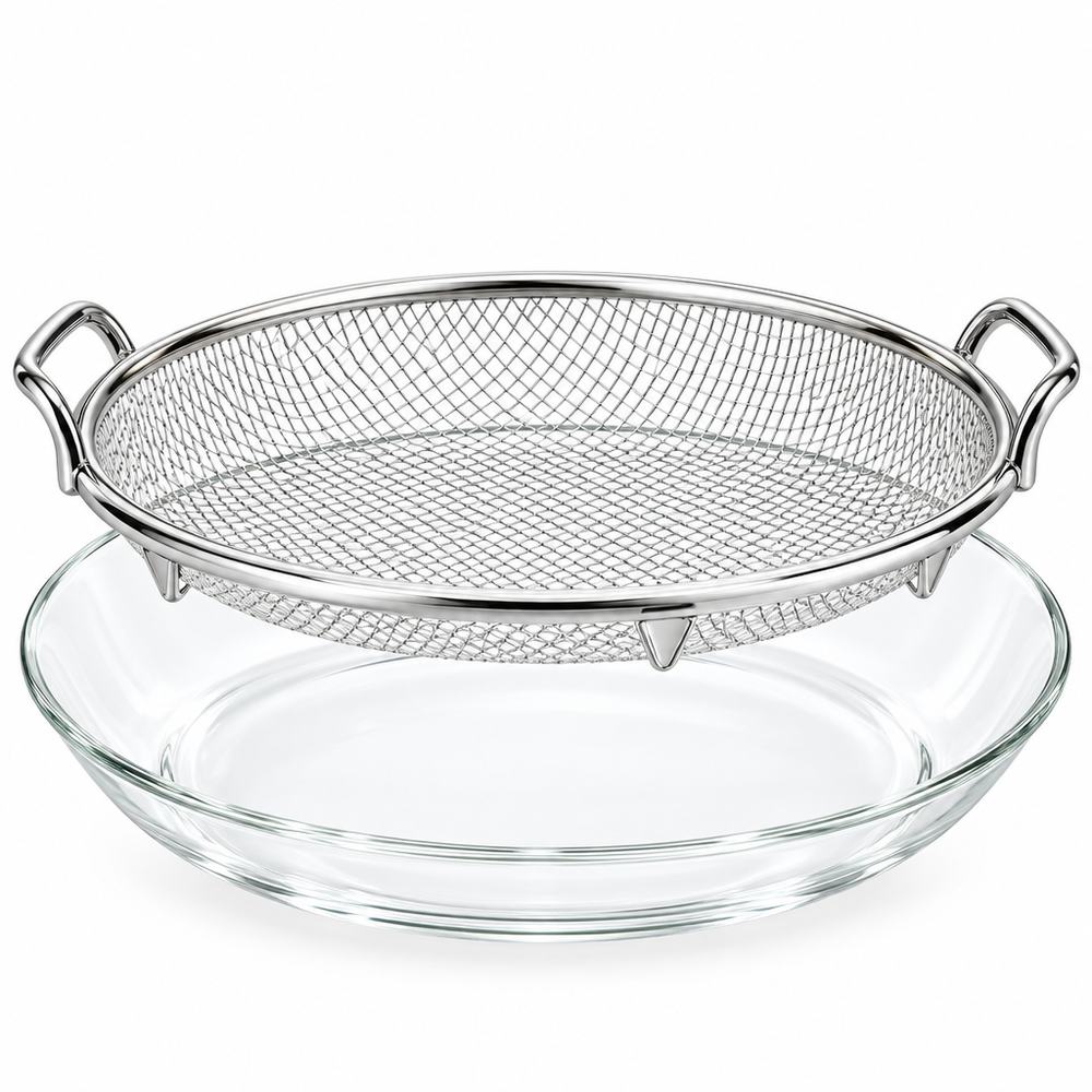 Empty basket on white background