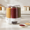 Grain dispenser on a modern kitchen counter