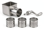 Stainless Steel Rotary Cheese Grater – Hand Crank Drum Grater