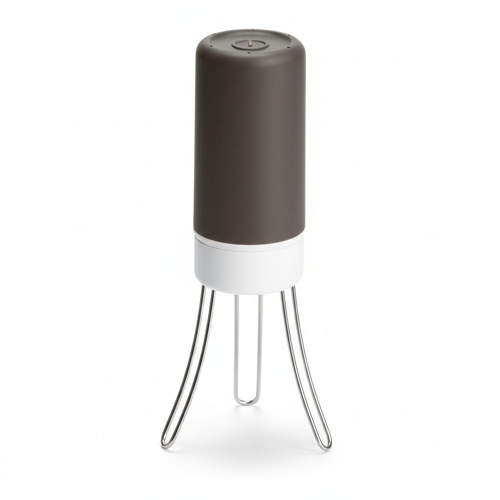 Automatic three-speed pan stirrer shown from the rear three-quarter angle