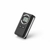Instant read digital meat thermometer on white background