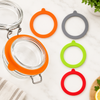 Jar-sealing rings flat lay