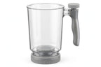 Adjustable Measuring Cup with Push-Up Base for Sticky Ingredients