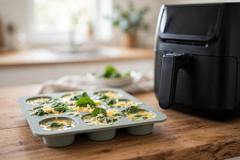 Silicone Egg Bite Molds 4-Pack – Air Fryer Egg Molds, BPA-Free