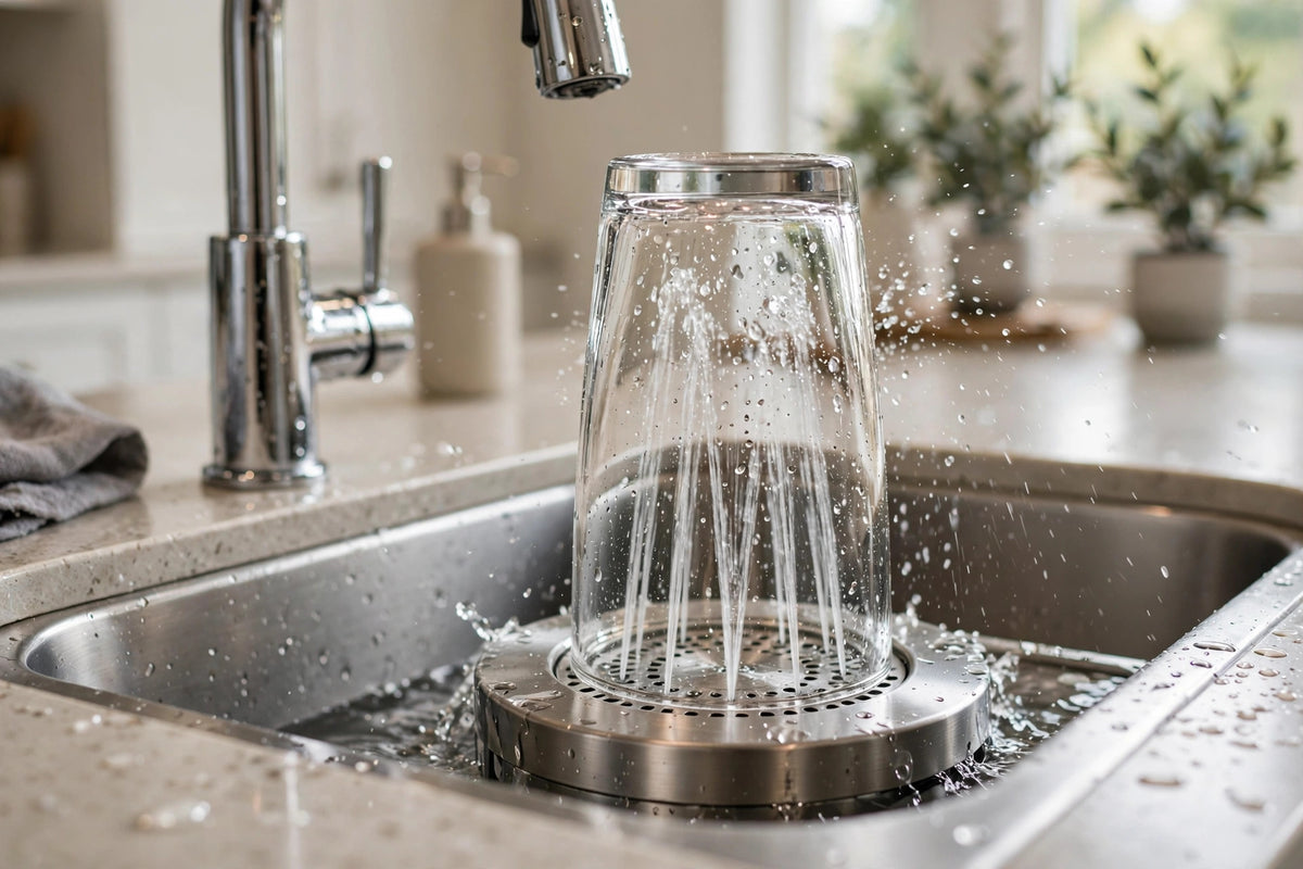 Glass Rinser for Kitchen Sink – High-Pressure Cup Washer