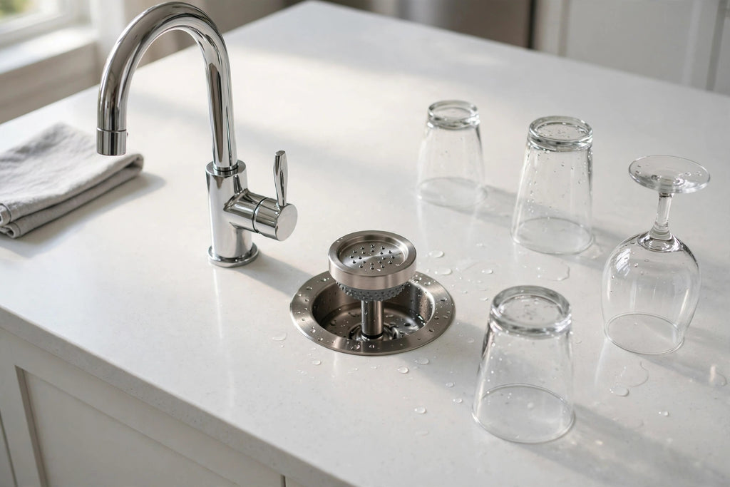 Glass Rinser for Kitchen Sink – High-Pressure Cup Washer