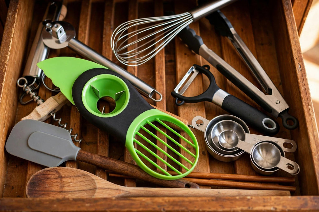 3-in-1 Avocado Slicer - compact drawer storage