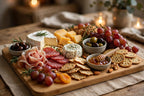 Bamboo Charcuterie Board Set - fully styled charcuterie board