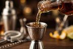 Cocktail Shaker Bar Tool Set - Stainless Steel - jigger measuring spirits