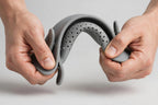 Clip-On Silicone Pot Strainer - Snap-On Pasta and Veggie Drainer - flexible silicone demo
