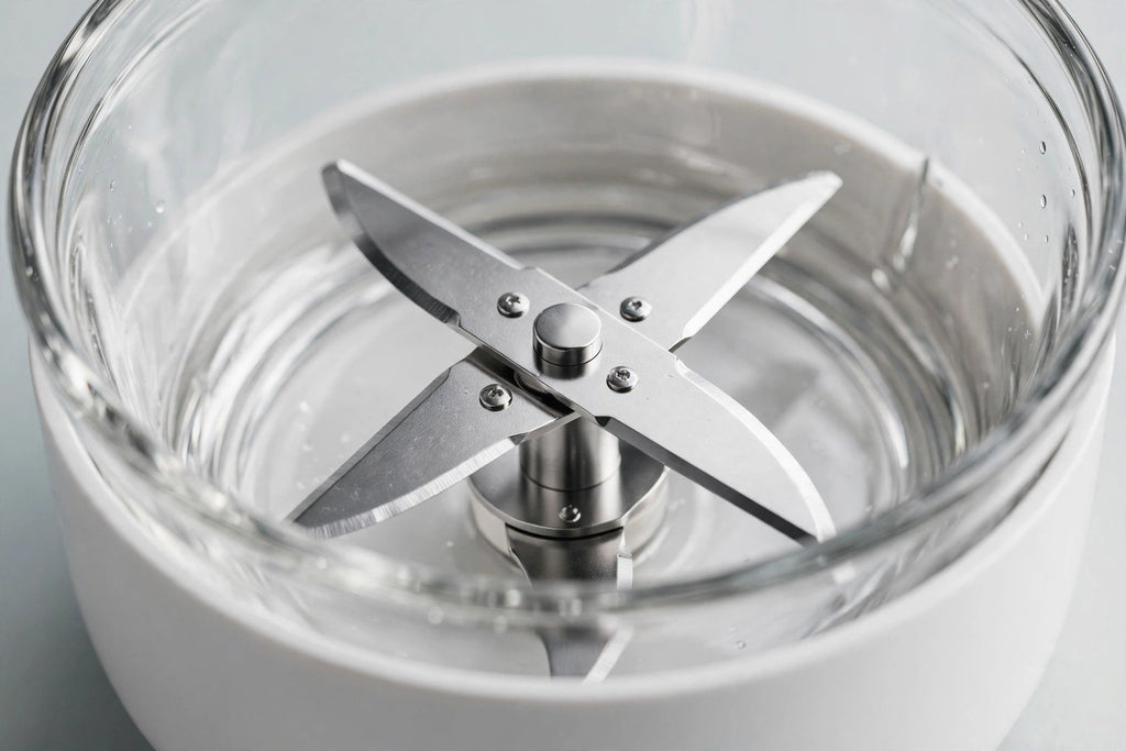 USB Rechargeable Mini Food Chopper - Electric - stainless steel blades detail