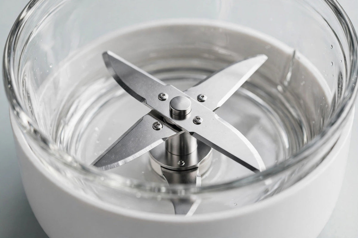 USB Rechargeable Mini Food Chopper - Electric - stainless steel blades detail
