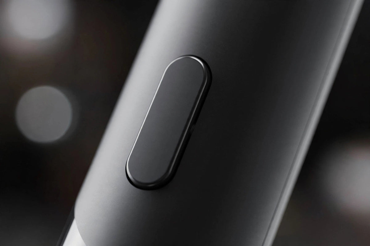 Electric Wine Opener - power button close-up
