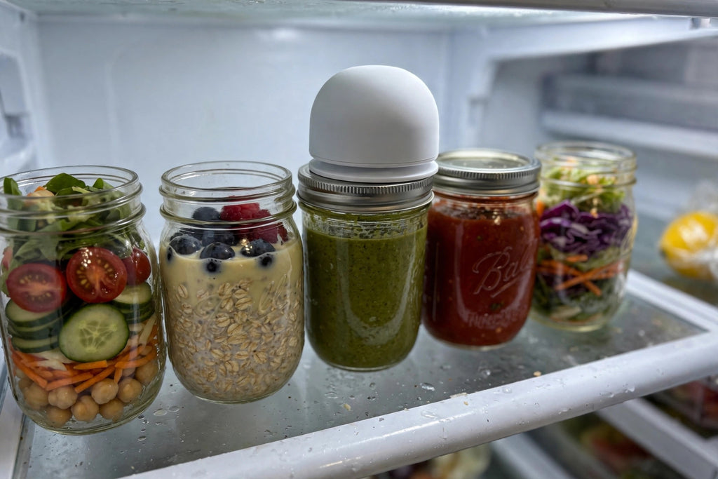 Electric Mason Jar Vacuum Sealer – One-Touch Rechargeable Food Saver