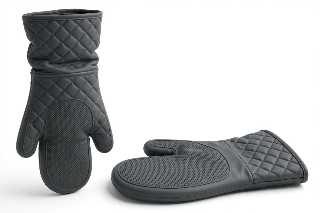 Heat-Resistant Silicone Oven Mitts - photo 1