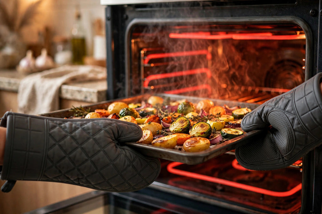 Heat-Resistant Silicone Oven Mitts - photo 2