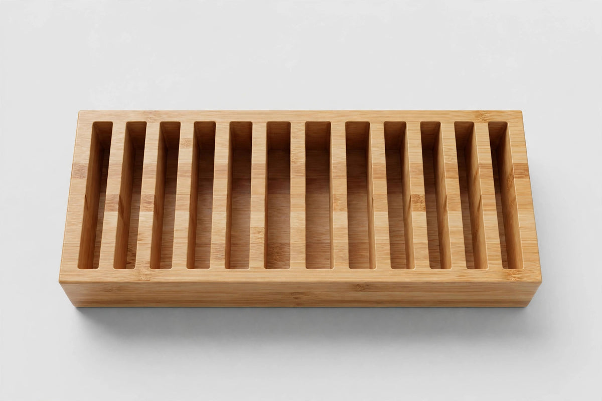In-Drawer Bamboo Knife Organizer Dock - photo 1