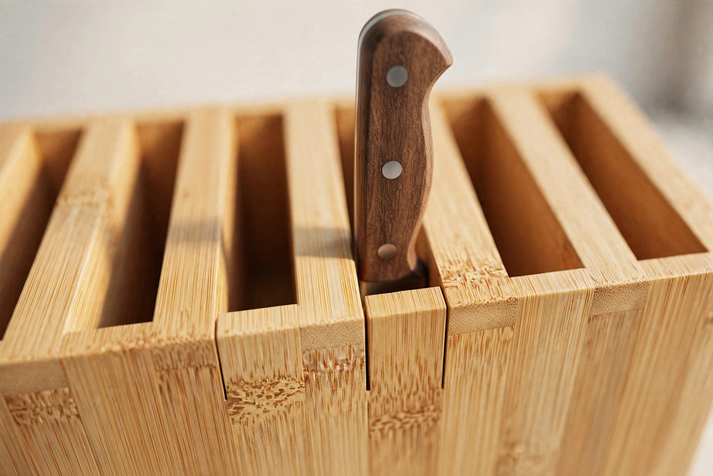 In-Drawer Bamboo Knife Organizer Dock - photo 3