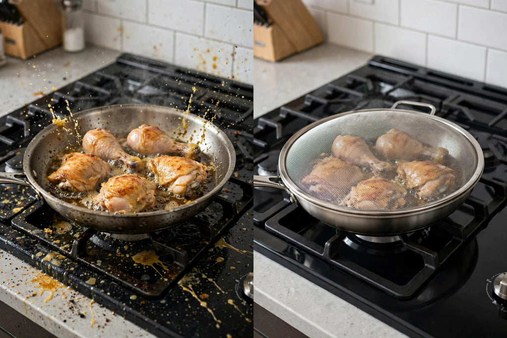Stovetop Fine-Mesh Splatter Screen - photo 5