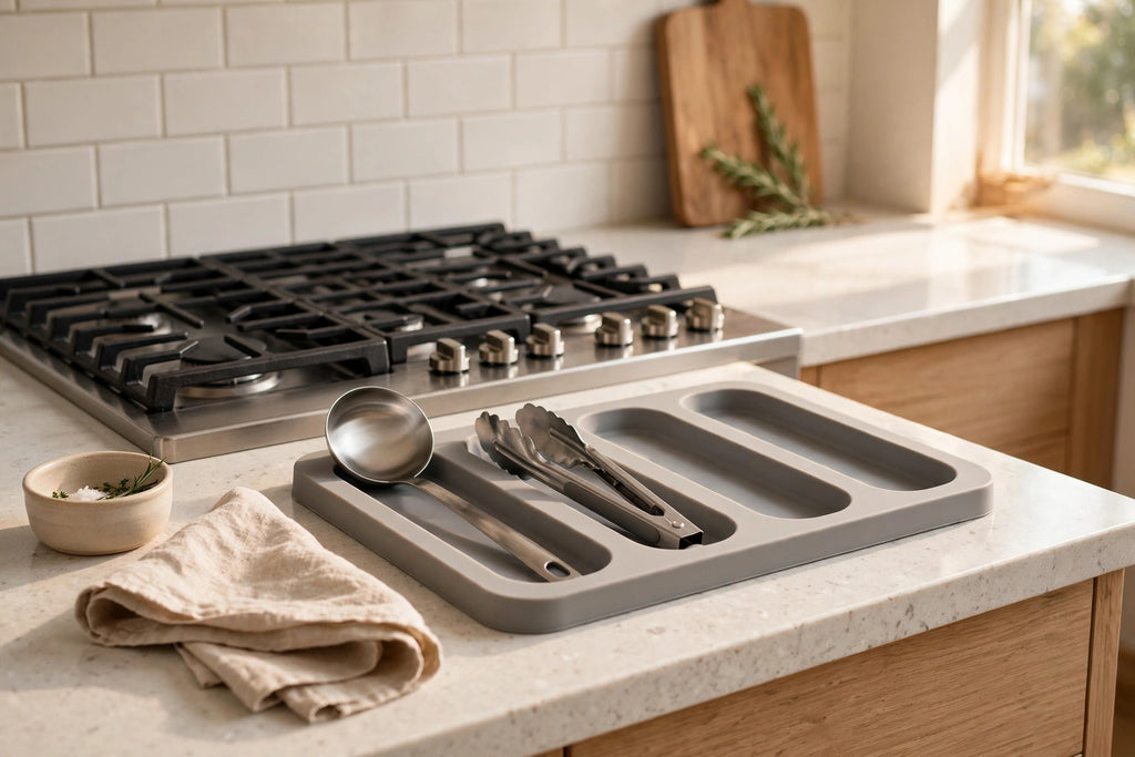 4-Slot Silicone Spoon Rest - photo 4
