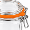 Orange ring on a glass jar