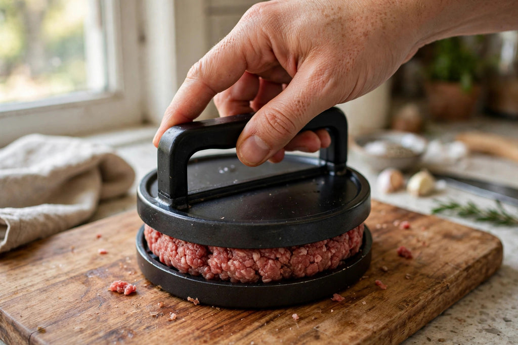 Burger Patty Maker Press - Non-Stick Round Patty Mold