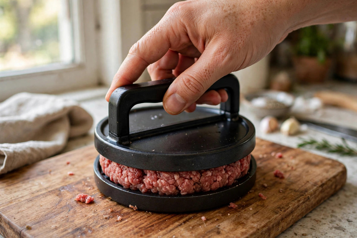 Burger Patty Maker Press - Non-Stick Round Patty Mold