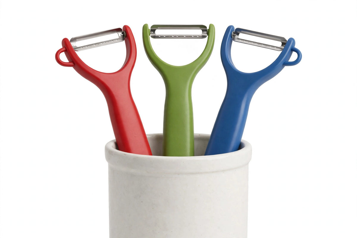 Y-Shaped Vegetable Peeler Set 3-Pack – Sharp Veggie & Julienne Peelers