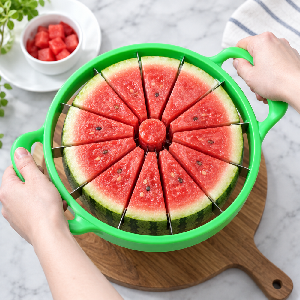 Slicer in use