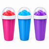 Slushie cups in three colors