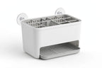 Sink Sponge Holder with Drain Tray – Suction Caddy Organizer