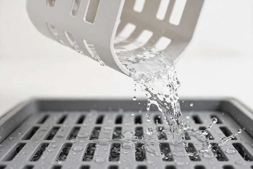 Sink Sponge Holder with Drain Tray – Suction Caddy Organizer