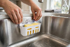 Sink Sponge Holder with Drain Tray – Suction Caddy Organizer