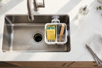 Sink Sponge Holder with Drain Tray – Suction Caddy Organizer