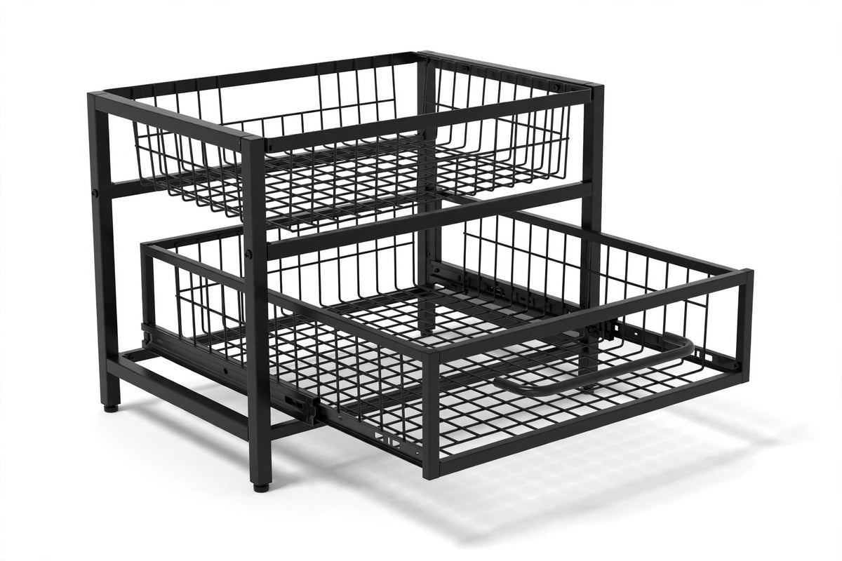 2-Tier Under-Sink Pull-Out Cabinet Organizer