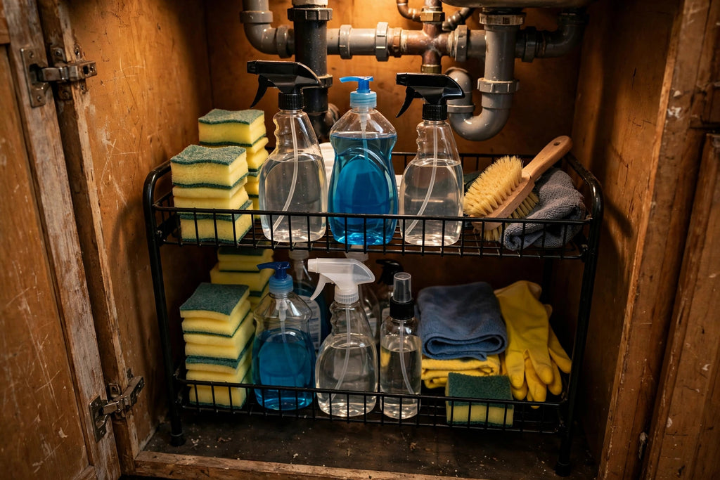 2-Tier Under-Sink Pull-Out Cabinet Organizer