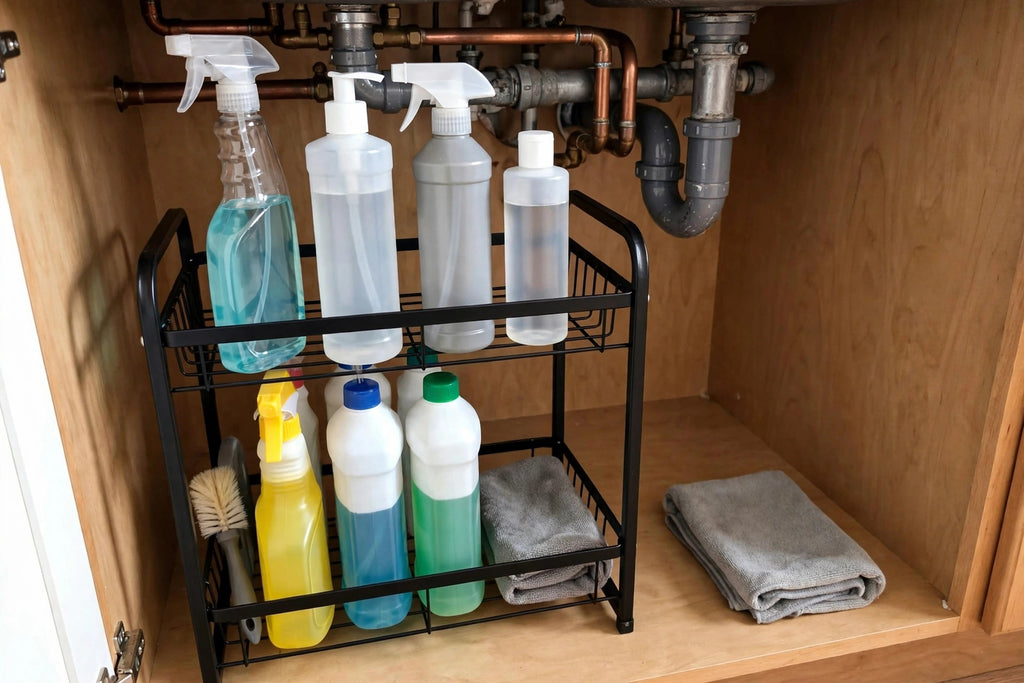 2-Tier Under-Sink Pull-Out Cabinet Organizer