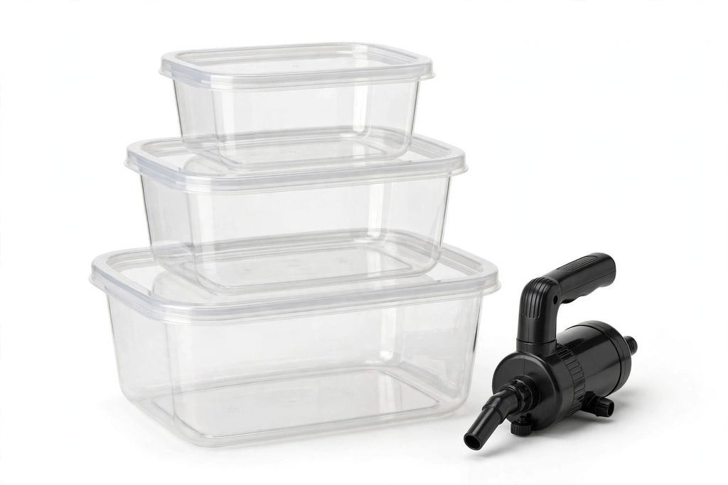 Vacuum Seal Food Storage Containers with Hand Pump