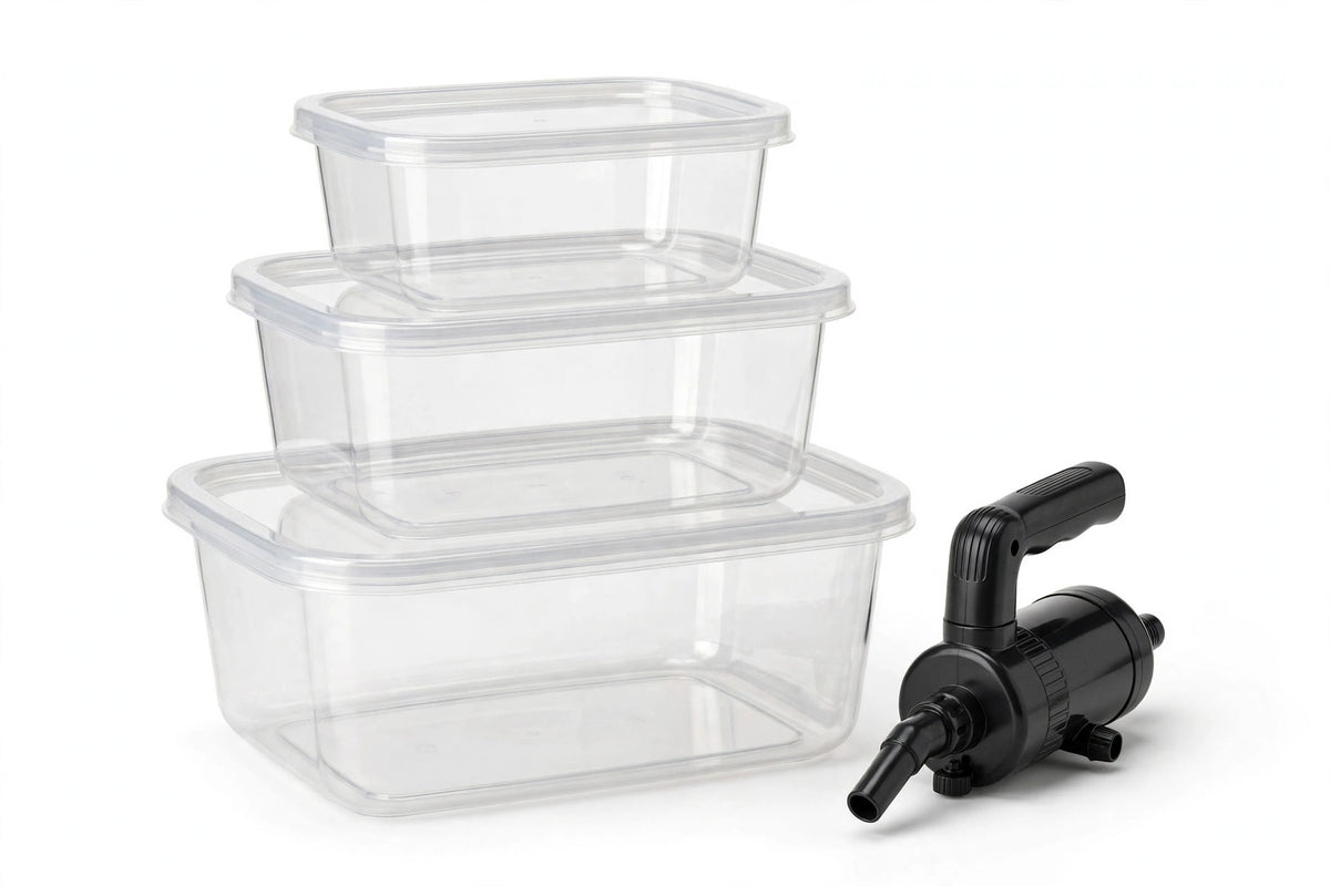 Vacuum Seal Food Storage Containers with Hand Pump